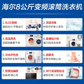Haier8ȫԶͲϴ»ܱƵһЧôͲԽϴһEG80B08W[ҵ]